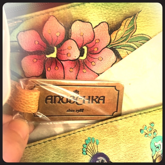 Anuschka Hobo Bag”Passionate Peacocks” - Picture 5 of 8